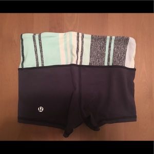 Lululemon spandex shorts size 2. Reversible!